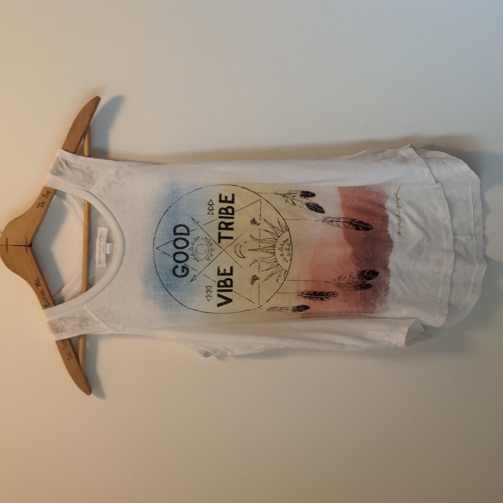 Spiritual Gangster Women's Size Small Sleeveless Good Vibe Tribe Sleeveless Tank - Picture 12 of 12